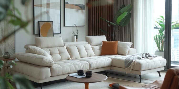 Different Types of L-Shaped Sofa Sets at the Asghar Furniture 